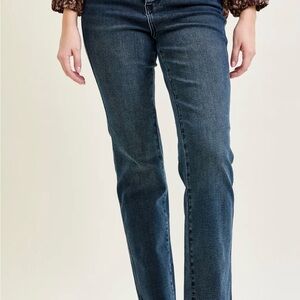 Judy Blue Lisa highrise button hem distressed Jeans